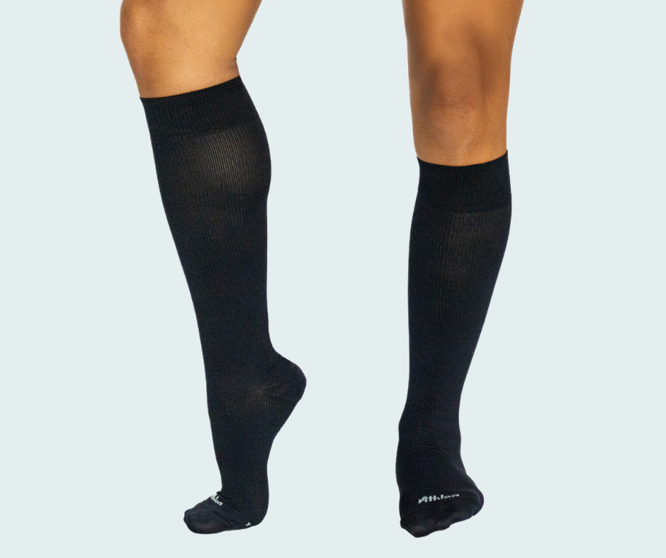 Ribbed Compression Socks