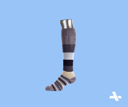 Gray Block Compression Socks