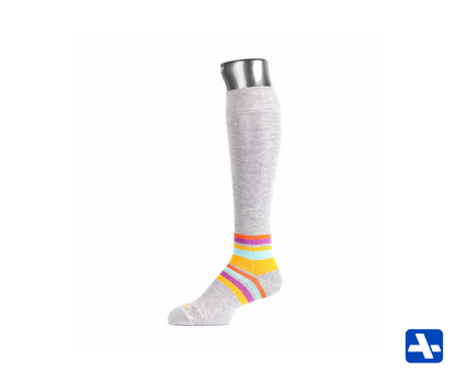 Striped Cotton Compression Socks