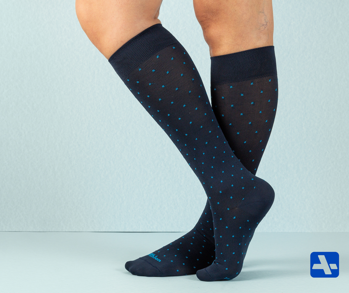 Compression Socks with Dotted Design – Microfiber