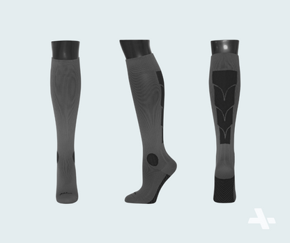 Sports Compression Socks White And Gray